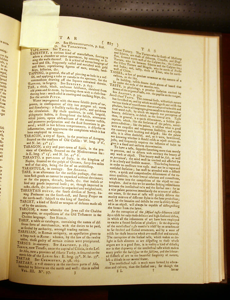 Описание Великой Тартарии в энциклопедии «Британника», первое издание, 1771 г.